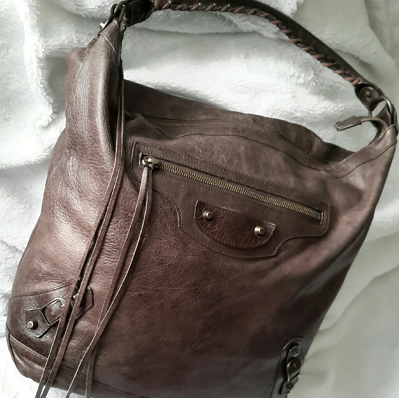 Vintage Balenciaga Olive Brown Day Hobo SOLD! - Picture 2 of 12